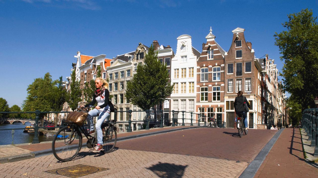 Make like a Dutch local and travel around Amsterdam by bike. With the city being famously cyclist-friendly, this is one of the best ways to soak in the sights.