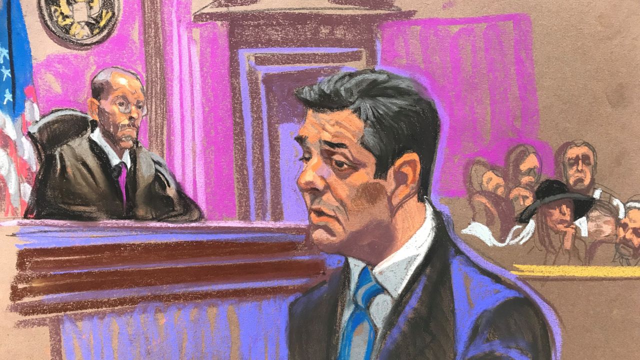 01 Michael Cohen courtroom sketches