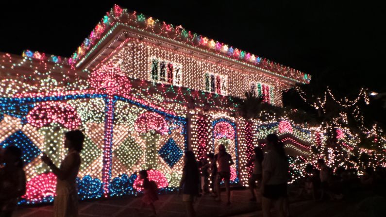 <strong>The Philippines:</strong> Policarpio Street in Mandaluyong City is one of the most visited roadways during Christmas because of the grandiose and well-lit houses with different Christmas themes. 
