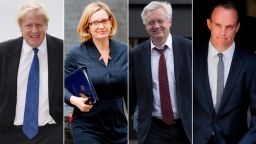 Boris Johnson, Amber Rudd, David Davis, Dominic Raab