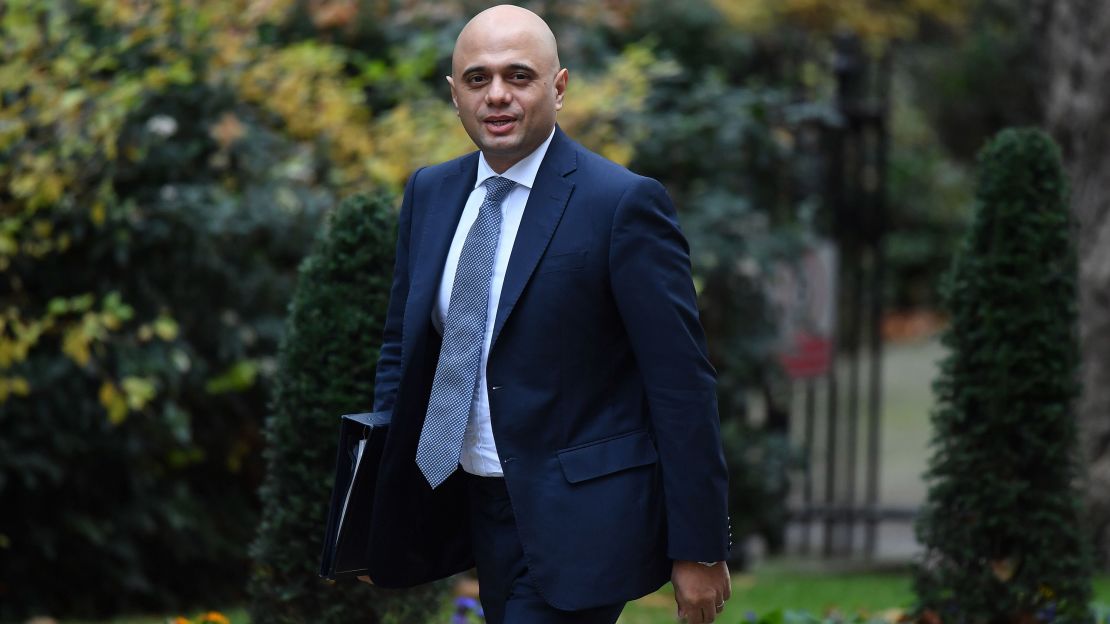 Sajid Javid was appointed Home Secretary after Amber Rudd resigned. 
