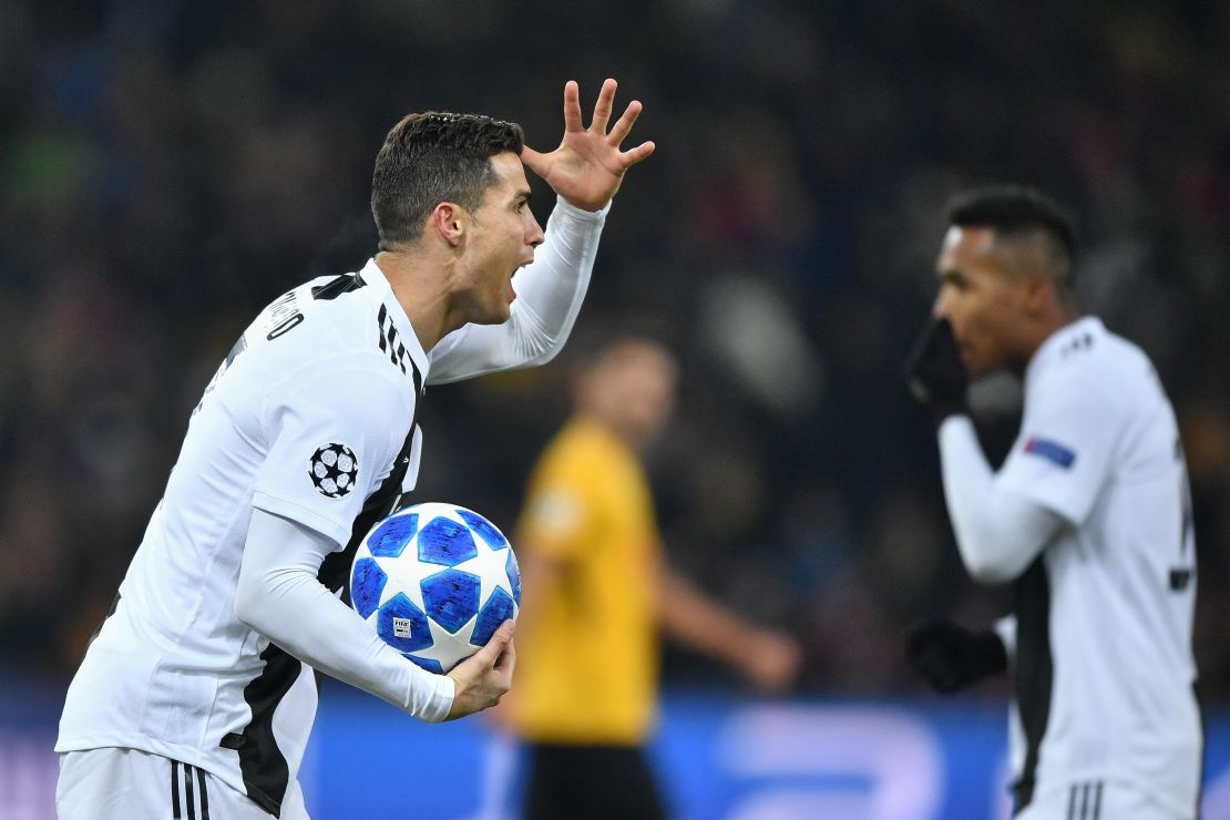 Juventus' Cristiano Ronaldo was held off the scoresheet by Young Boys. 