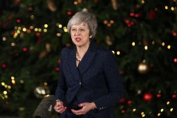 May said the Conservative Party must "now get on with the job of delivering Brexit."