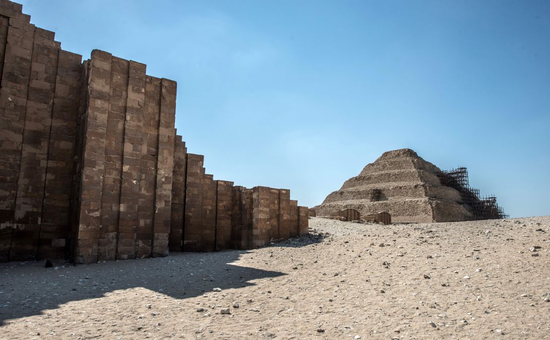 The Djoser step pyramid in the Saqqara necropolis