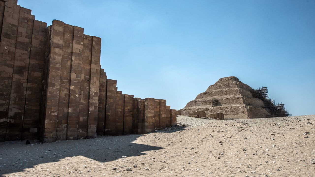 The Djoser step pyramid in the Saqqara necropolis