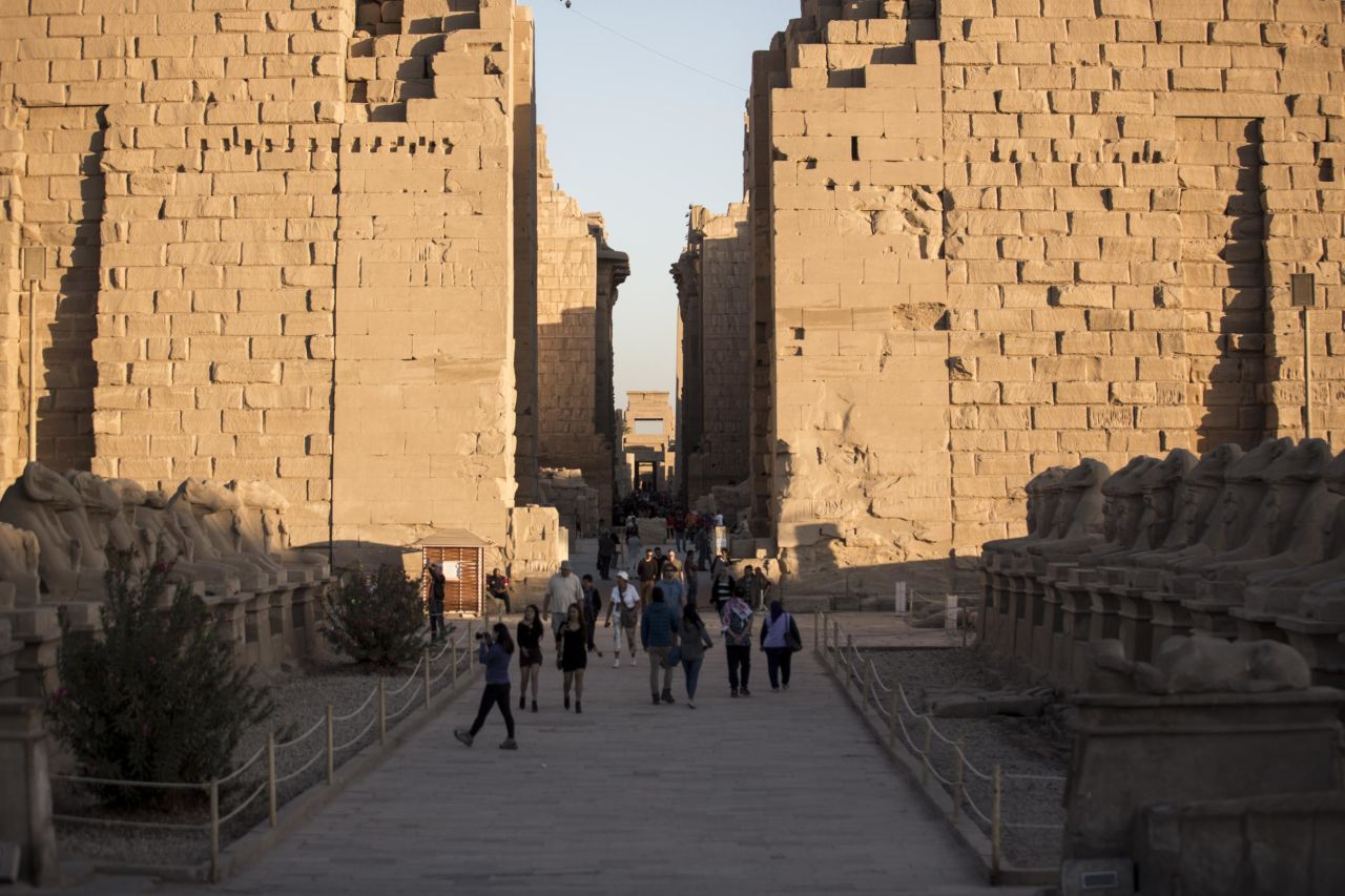 <strong>Karnak Temple</strong>: The Alley of Sphinxes is also known as the Kebash Road.