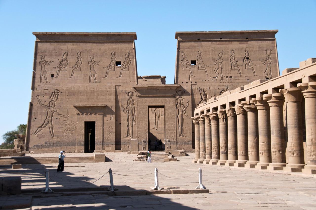 <strong>Philae Temple:</strong> This temple of Isis was relocated by UNESCO to Agilkia Island due to flooding of the Nile caused by the Old Aswan Dam.