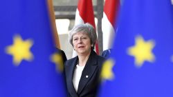 British Prime Minister Theresa May arrives for an EU summit in Brussels, Thursday, Dec. 13, 2018. EU leaders gather for a two-day summit, beginning Thursday, which will center on the Brexit negotiations. (AP Photo/Geert Vanden Wijngaert)