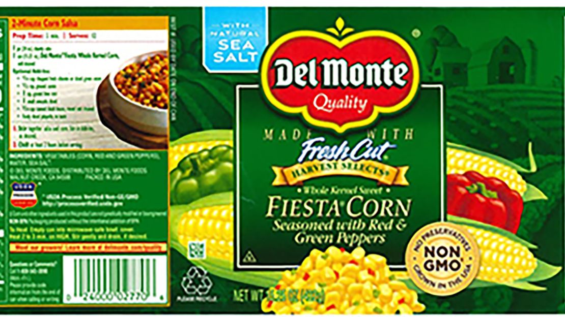 Del Monte corn recall