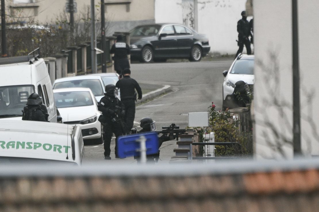 French authorities hunt the gunman Thursday in Strasbourg. He was killed in a shootout with police.