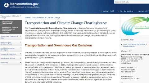 03 DOT climate change webpages