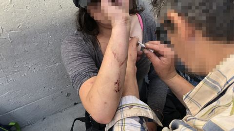 CNN obscured parts of this photo to protect the identity of the subjects.