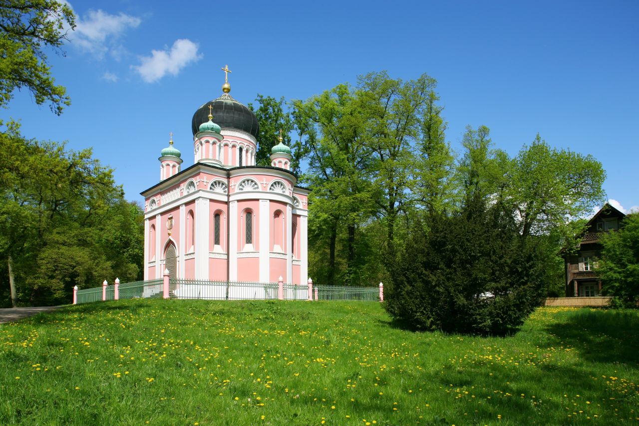 <strong>Alexandrowka</strong>: The Alexander Nevsky Memorial Church, pictured, is located in the Russian colony of Alexandrowka, which was built by Prussian King Frederick William III in Potsdam.