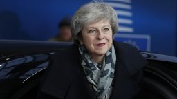 British Prime Minister Theresa May arrives on December 14, 2018 in Brussels during the second day of a European Summit aimed at discussing the Brexit deal, the long-term budget and the single market. - EU leaders will approve a modest list of euro single currency reforms on December 14 that are a far cry from the vast overhaul to the European project sought by France. (Photo by Alastair Grant / POOL / AFP)        (Photo credit should read ALASTAIR GRANT/AFP/Getty Images)