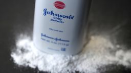 SAN FRANCISCO, CA - JULY 13:  In this photo illustration, a container of Johnson's baby powder made by Johnson and Johnson sits on a table on July 13, 2018 in San Francisco, California. A Missouri jury has ordered pharmaceutical company Johnson and Johnson to pay $4.69 billion in damages to 22 women who claim that they got ovarian cancer from Johnson's baby powder.  (Photo by Justin Sullivan/Getty Images)