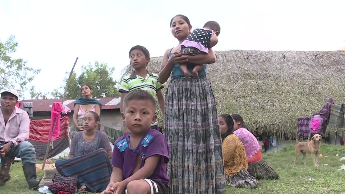 Jakelin's mother Claudia Maquin (center) stayed in Guatemala caring for her three other children. 