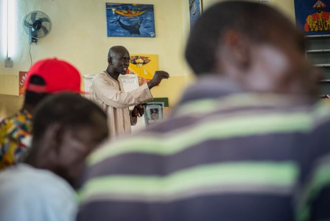 A former heroin user, Mustapha Mbodj, is now an outreach mediator for CEPIAD, located in Dakar, Senegal. The service available to addicts is rare in this part of the world.