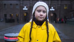 Swedish 15-year-old girl Greta Thunberg holds a placard reading "School strike for the climate" during a protest against climate change outside the Swedish parliament on November 30, 2018. - In more than hundred cities across Sweden, environmentalists have organised protests, partly inspired by Greta Thunberg, who strikes every Friday against climate change outside the parliament since several months. UN's annual climate talks which this year will take place in Poland starts on December 2, 2018. (Photo by Hanna FRANZEN / TT News Agency / AFP) / Sweden OUT        (Photo credit should read HANNA FRANZEN/AFP/Getty Images)