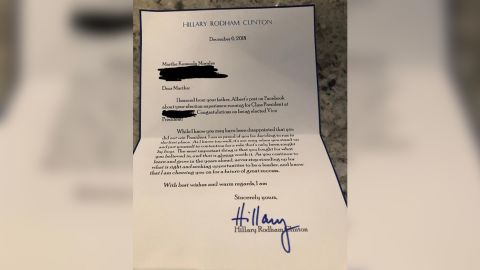 Hillary Clinton 8-year-old letter
