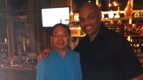 Charles Barkley and Lin Wang met in 2014 when they were both on business trips.