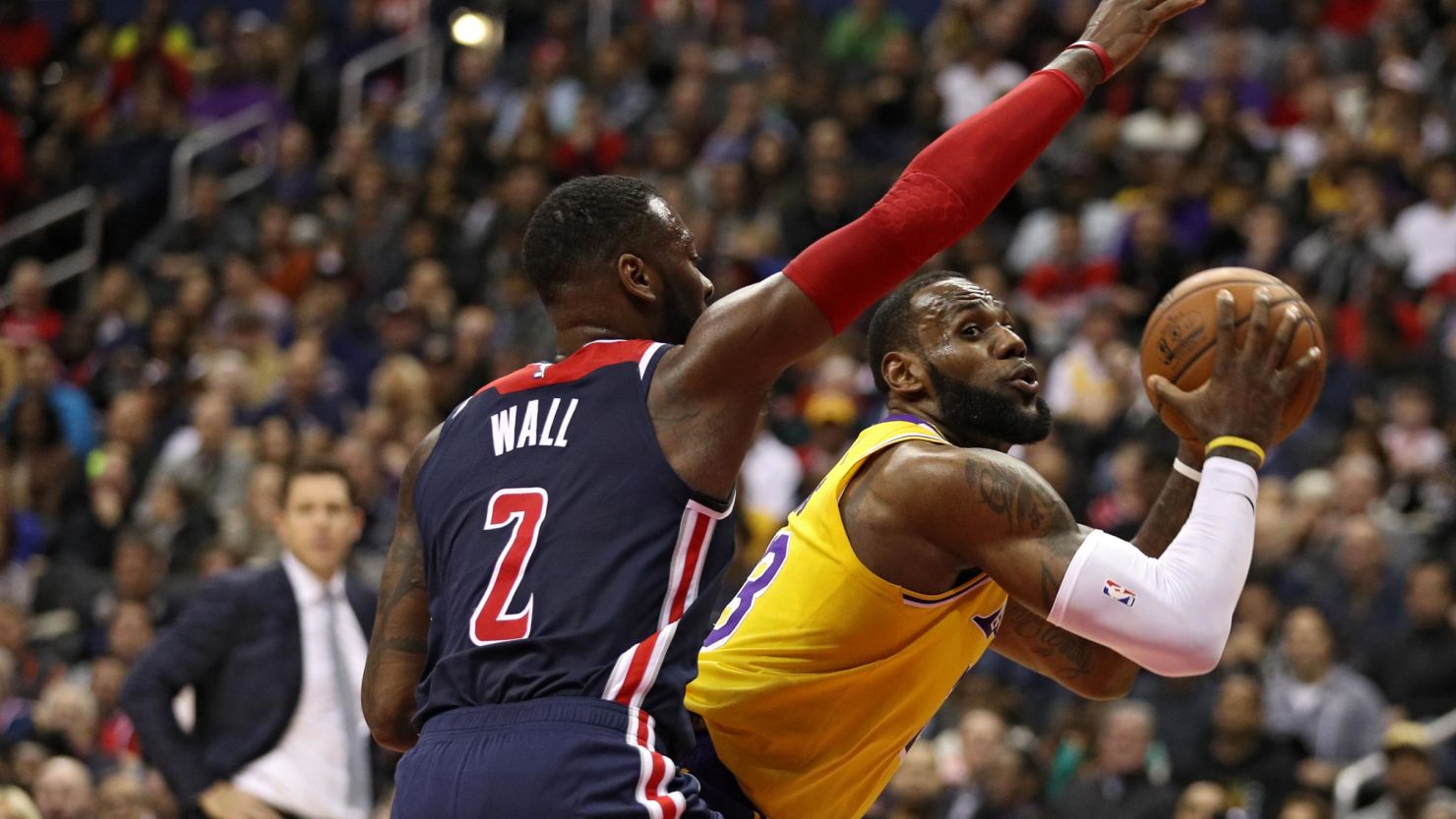 James missed 11 of 16 shots against the Wizards