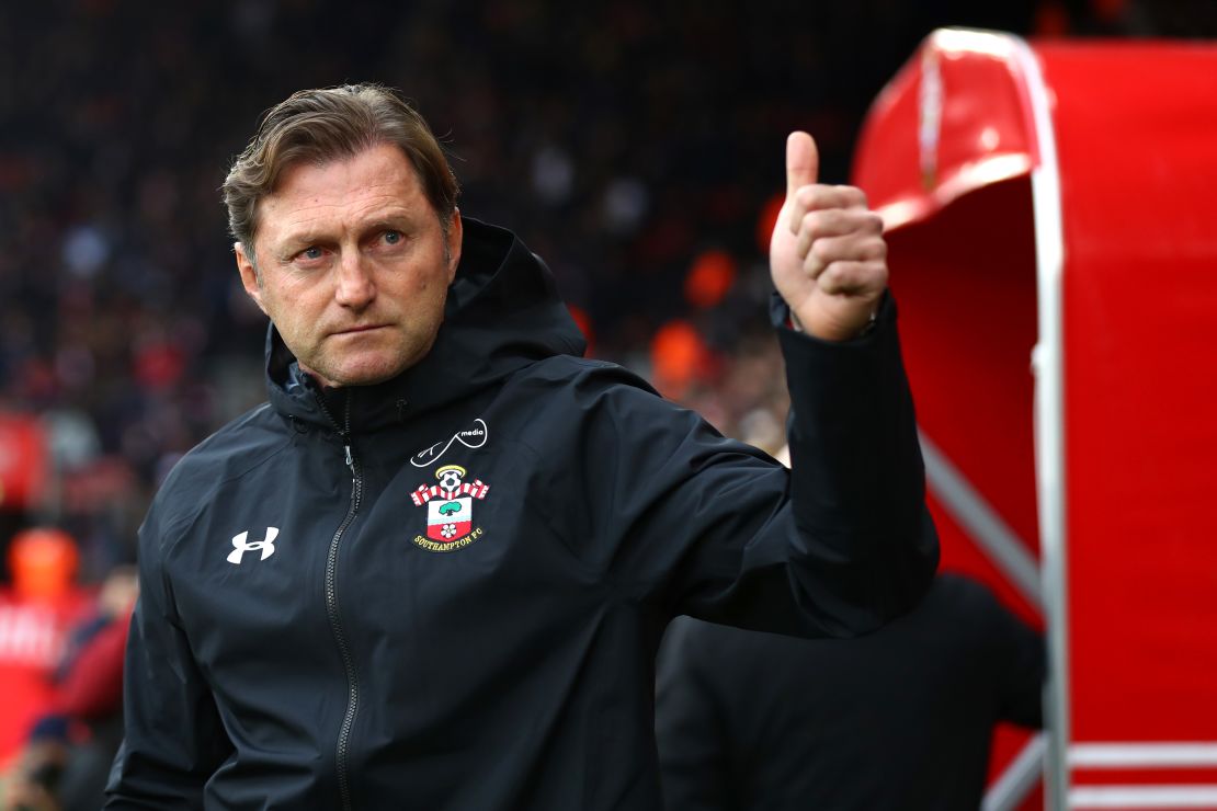 Ralph Hasenhuettl took over as Saints boss last week.