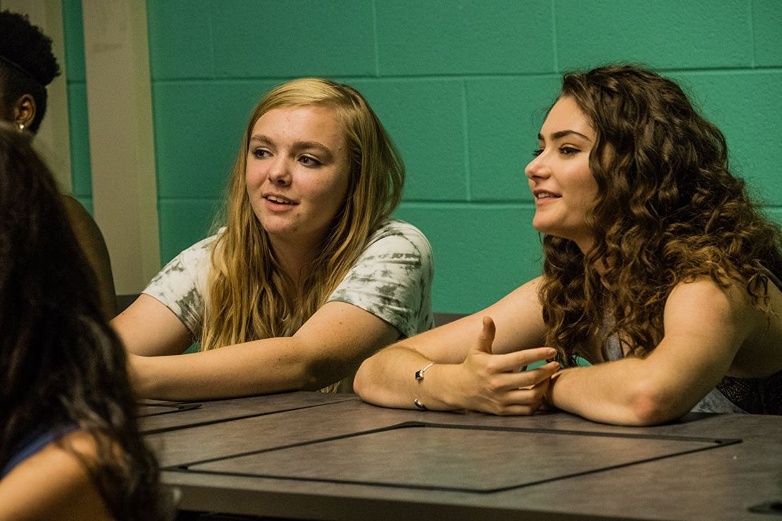 Emily Robinson and Elsie Fisher in 'Eighth Grade'