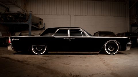 Detroit car customizers Mobsteel created this car, called The Thug, from a 1963 Lincoln Continental.