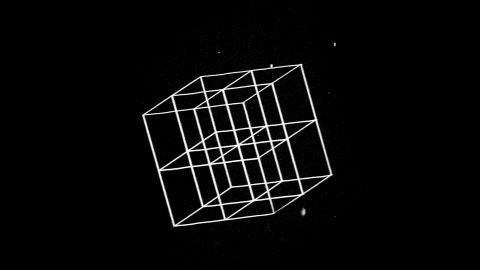 MIT engineers devised a way to create 3-D nanoscale objects by patterning a larger structure with a laser and then shrinking it. This image shows a complex structure prior to shrinking.