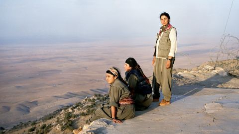 Kurdish female soldiers top
