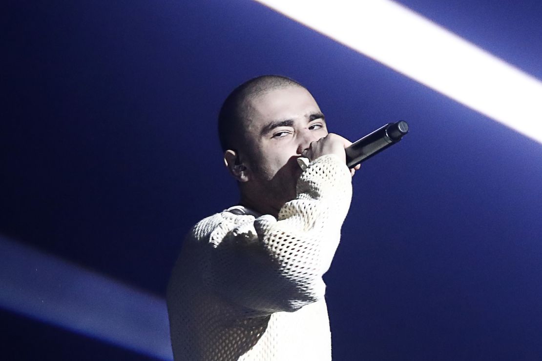 Husky performs at a concert at Moscow's Adrenaline Stadium on Friday.