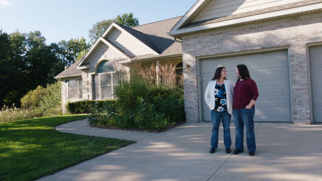 The Dumonts bought a home in a good school district to prepare for children.