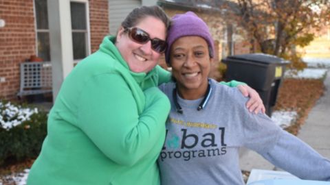 Erica Guido (left) says starting her charity is the most rewarding thing she has ever done, next to being a mom.