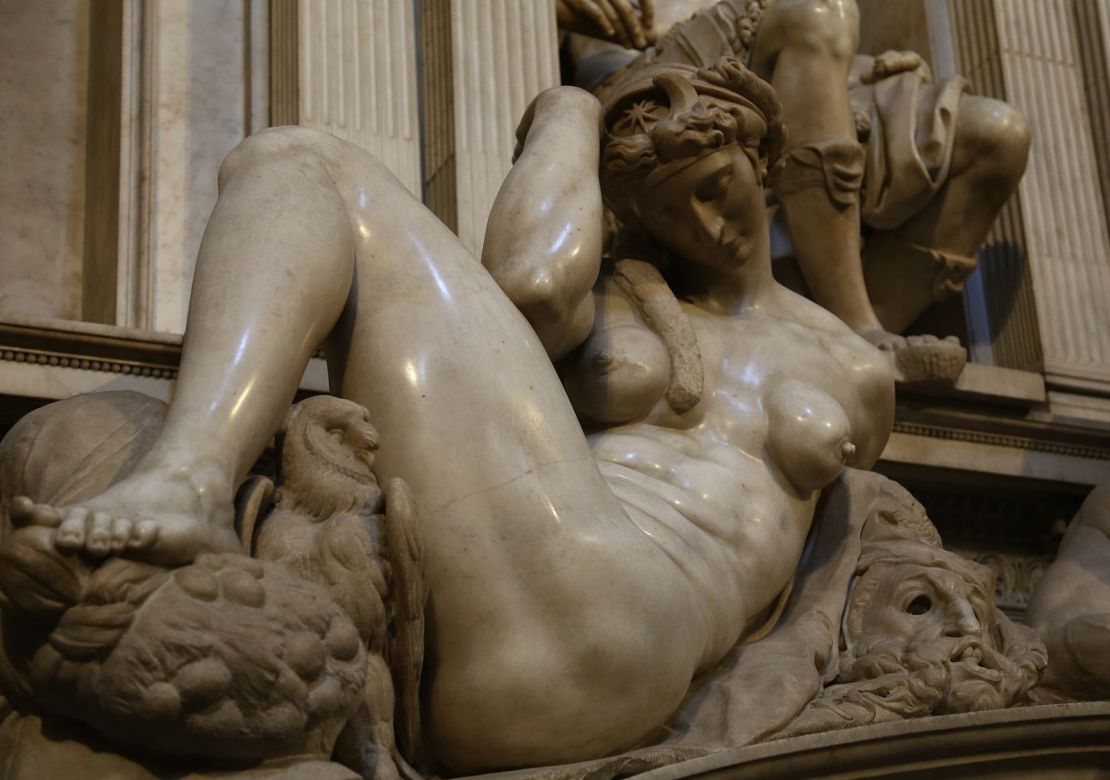 Michelangelo Buonarroti, "Night" (1524-27).