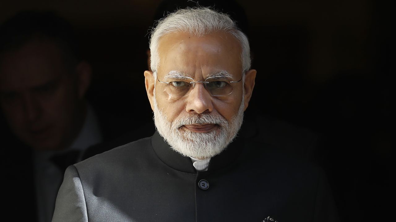India's Prime Minister Narendra Modi seen in April 2018. His political party is looking increasingly weak ahead of a general election next year.