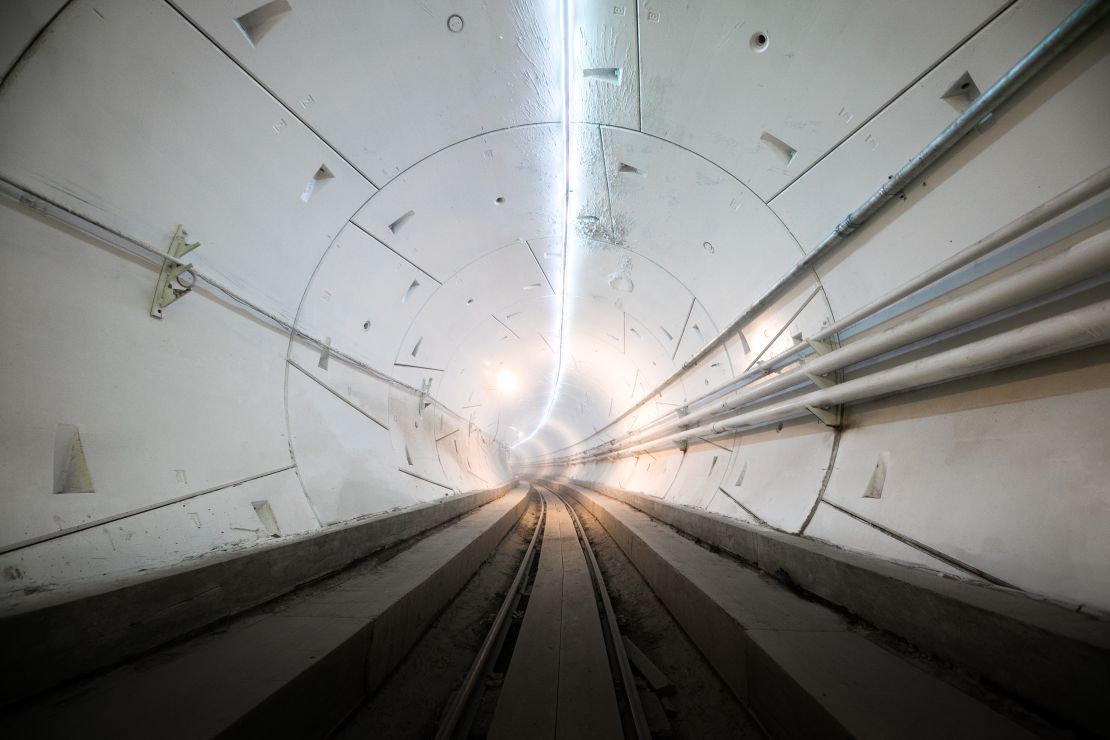 The Boring Company's 1.14-mile tunnel is designed to test new transportation technologies.