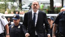 TOPSHOT - Harvey Weinstein (C) arrives at Manhattan Criminal Court for a hearing on October 11, 2018 in New York City. (Photo by TIMOTHY A. CLARY / AFP)        (Photo credit should read TIMOTHY A. CLARY/AFP/Getty Imag