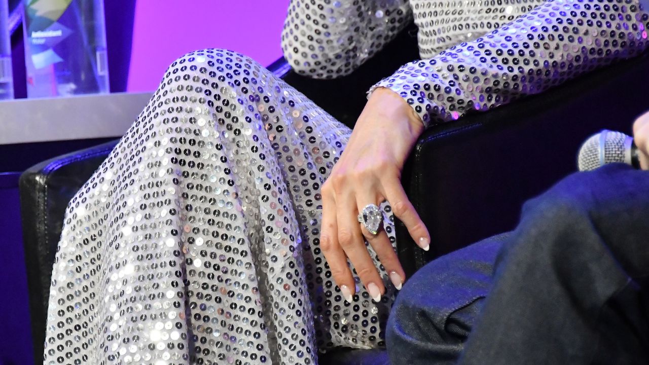 "Diamonds are a girl's best friend," says Paris Hilton, with her ring at the Tribeca Film Festival in April.  