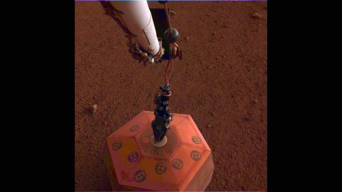 InSight placed the SEIS instrument, or seismometer, on the Martian surface on December 19. This is the first seismometer placed on another planet.