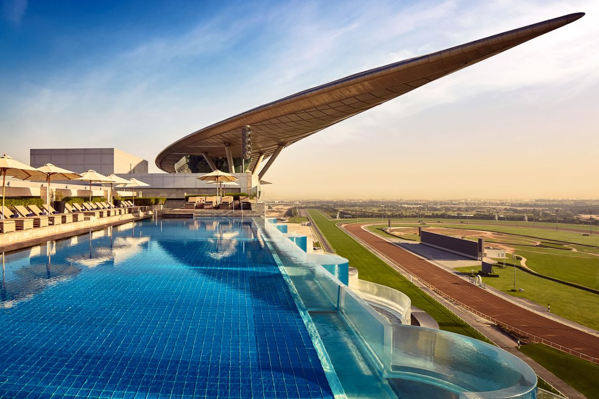 Boasting the world's first five-star trackside hotel, restaurants and a museum, Dubai's Meydan Racecourse is a first-class racing destination.
