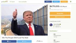 A Gofundme.com page has been started to fund the border wall. 