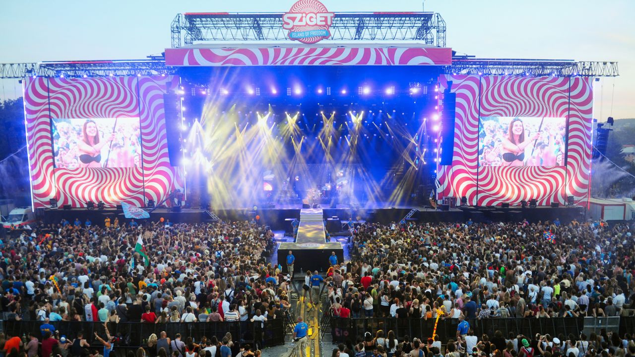 One of the biggest music festivals in Europe -- Sziget Festival takes place every August.