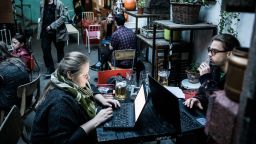 Zsuzsanna Csoraba and Gergely Buda are having a beer in Aurora. They say they come here every second day, as it is so close to their home, there is always something to do here and they love the atmosphere of the place.