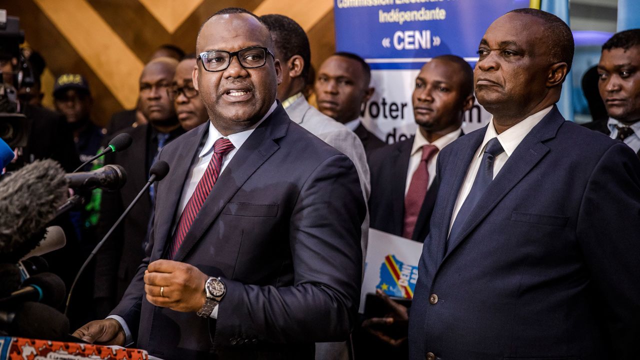 Corneille Nangaa, the head of the electoral commission, discusses the postponed elections. 