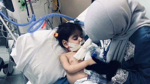 Swileh reunited with her son Wednesday night.