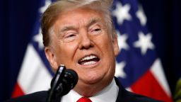 President Donald Trump speaks during a signing ceremony for H.R. 2, the "Agriculture Improvement Act of 2018," in the South Court Auditorium of the Eisenhower Executive Office Building, on the White House complex, Thursday, Dec. 20, 2018, in Washington. (AP Photo/Jacquelyn Martin)