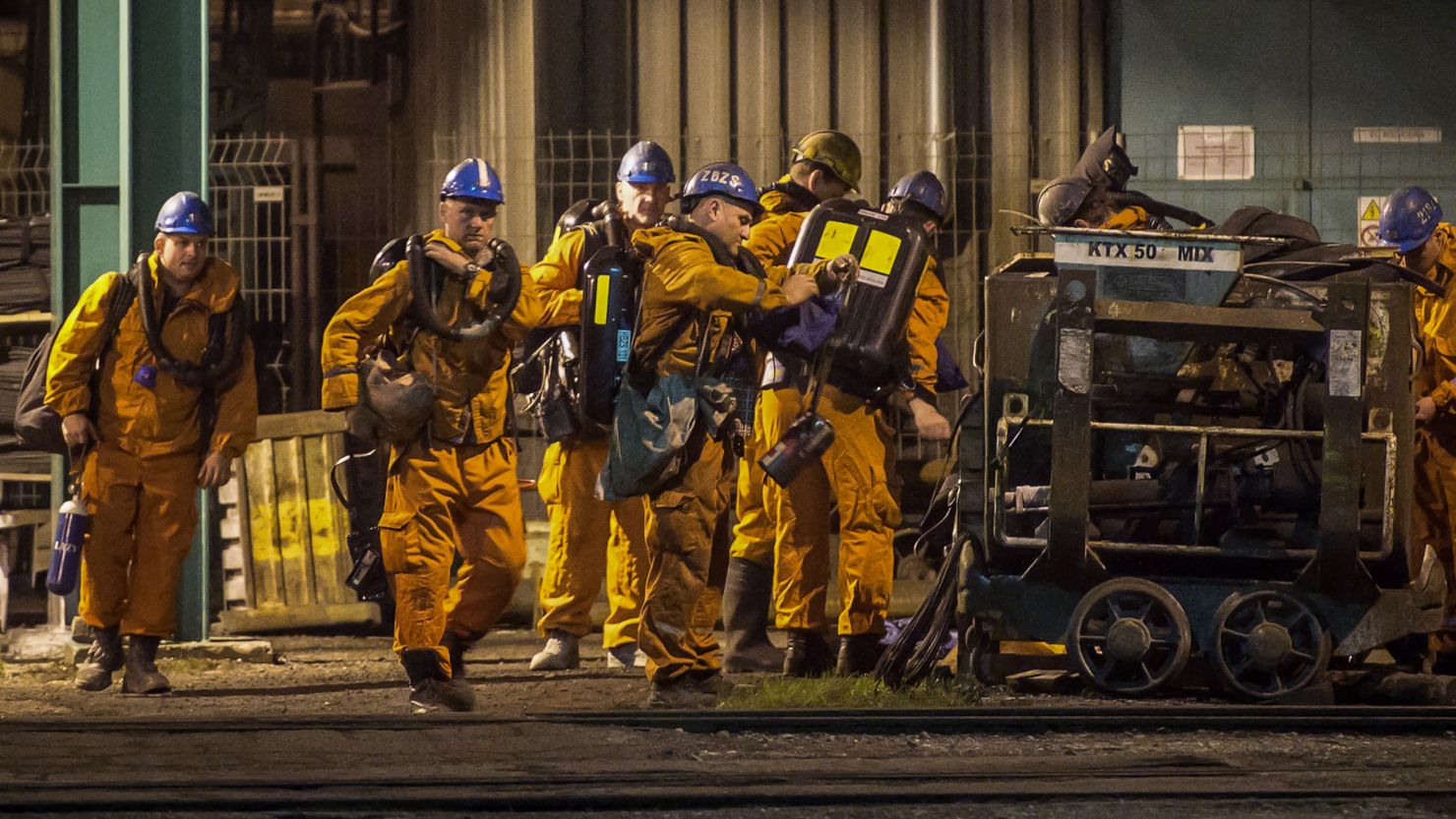 Rescue workers struggled to reach the site of the blast in the CSM mine in the northeast of the Czech Republic due to smoke and flames. 