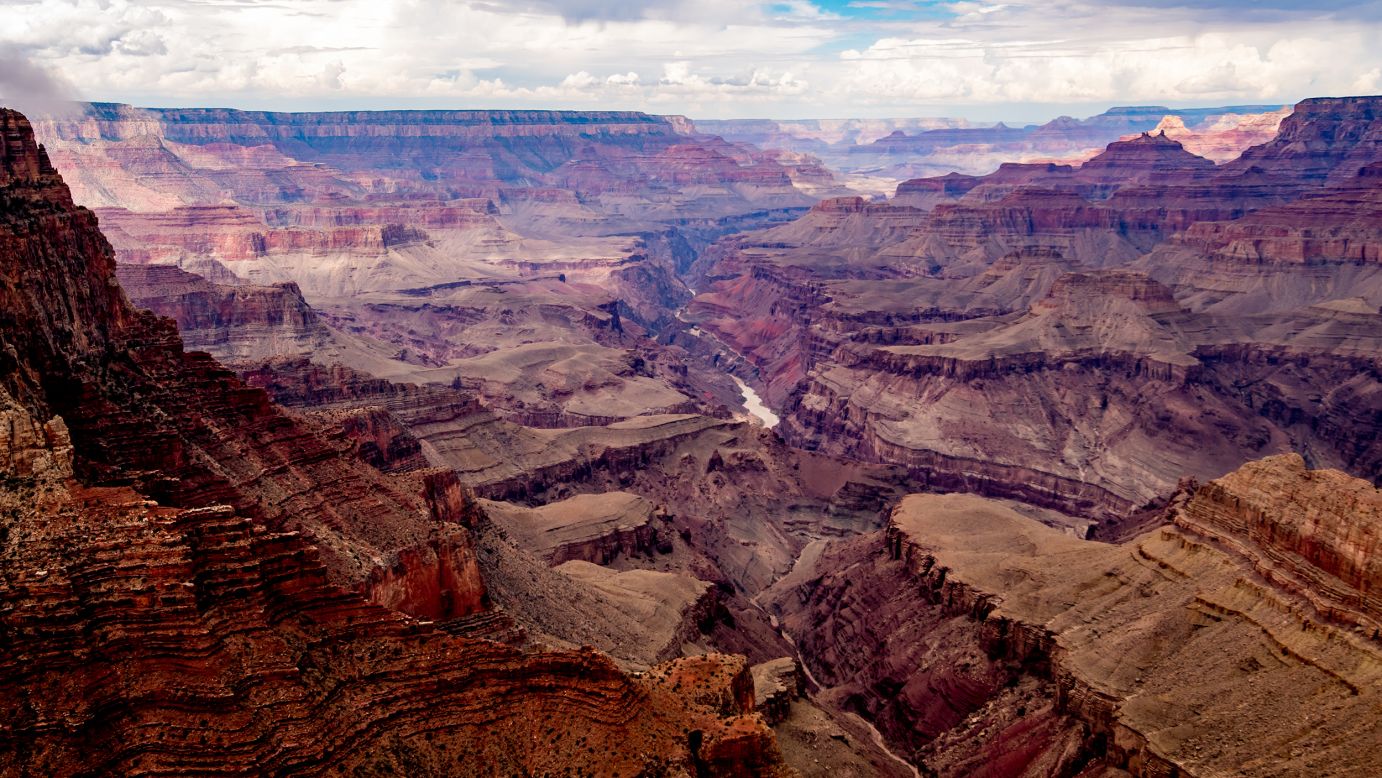 <strong>Grand Canyon National Park, Arizona, United States:</strong> The Grand Canyon is about five or six million years old, but the national park turns just 100 years old on February 26, 2019. This is the view of Colorado River and the Watchtower as seen from the South Rim in Grand Canyon Village.