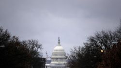 Heavy skies drop rain on the U.S. Capitol December 21, 2018 in Washington, DC.