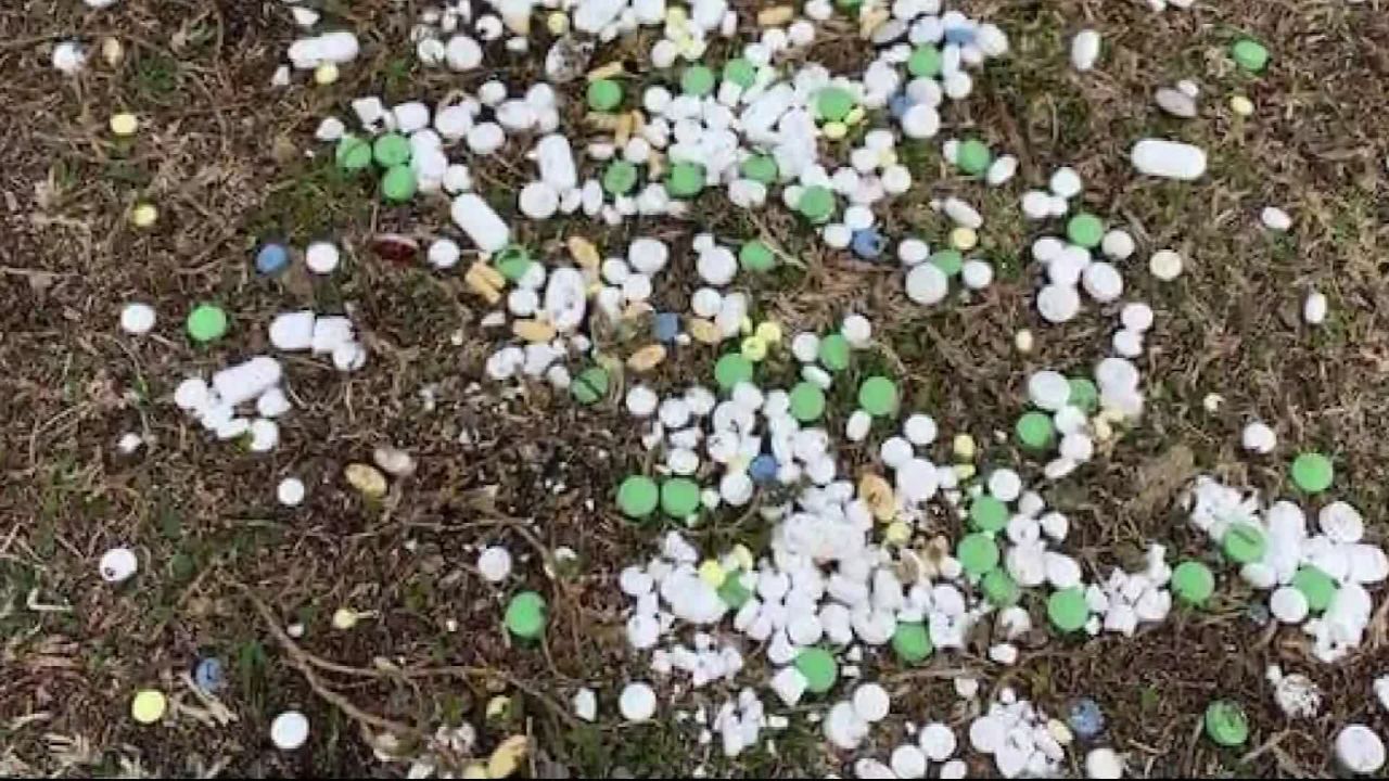 Residents don't seem to know how hundreds of pills got there.